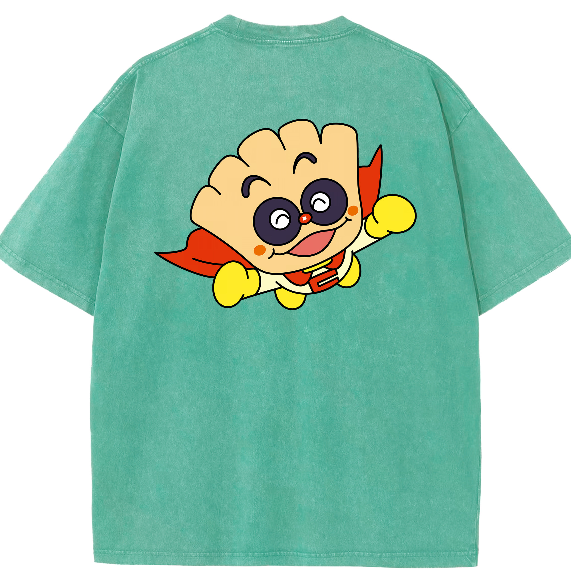（画像用） アンパンマン Anpanman 綿100% ヴィンテージ風 半袖Tシャツ（背面プリント）